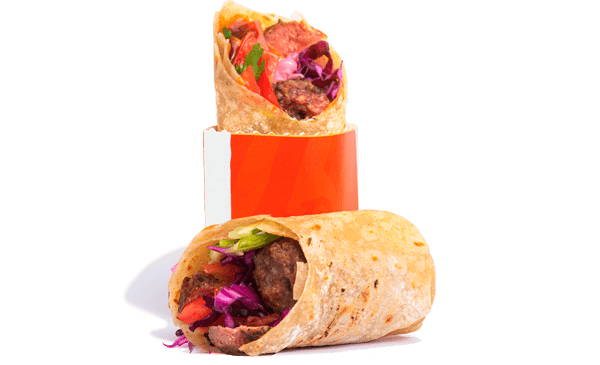 Шаурма з яловичиною та печеними овочами