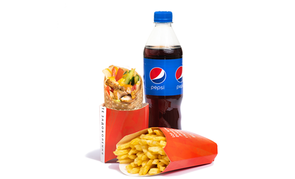 Шаурма меню з тигровими креветками